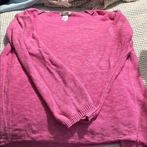 Avalin Pink Scoop Neck Lightweight Sweater